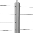 Stainless steel posts for floor - axis